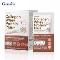 Giffarine Collagen Whey Protein Plus+, žuvies kolageno mišrios maistinės skaidulos, vitaminai ir mineralai, kakavos skonis, 26 g. x 10 paketėlių 82053 26 g. x 10 Sachets