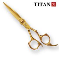 TITAN Kirpyklos Žirklės Profesionalios Plaukų Žirklės Auksinės Kirpyklos Kirpykla Kirpykla Įrankis Pjovimo Žirklės 6.0inch auksas
