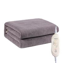Elektra šildoma antklodė Šildymo padėklas Šiltas Flanelinis Antklodė Greitai Šildomas Žieminis Kūno Šildymas Jaukus Čiužinys 180*130cm & 2 Temperature Levels pilka