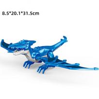 „Frost Pterosaur“ statybinės kaladėlės didelių dinozaurų modelių statybinių blokelių surinkimo žaislas blue