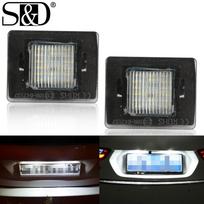 2vnt Automobilio LED valstybinio numerio apšvietimas Xenon balta lemputė Canbus lemputė Mercedes Benz CLS SLK CLA W176 W156 R172 X166 W166 Vito W447 W218 W117