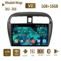 Automobilių radijas Android Auto, skirtas Mitsubishi Mirage Attrage 2012 - 2018 Space Star 2014 Multimedijos grotuvas GPS Naigation Stereo HU 1+16GB