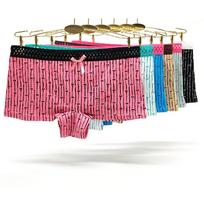Apatiniai drabužiai Moteriški spausdinti kelnaitės Apatiniai seksualūs apatiniai kelnaitės Moteriškas apatinis trikotažas 6 vnt. M pink