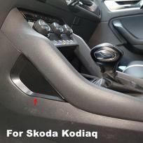 Skirta Skoda Karoq 2vnt/stal Automobilio vidaus centrinio valdymo dėtuvės dangtelio apdaila