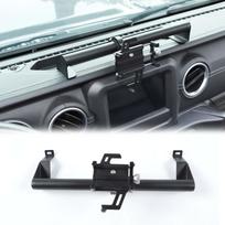 Automobilio prietaisų skydelio telefono laikiklis aliuminio lydinio mobiliojo telefono laikiklis, skirtas 2018-2023 Jeep Wrangler JL JLU Gladiator JT