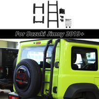 Automobilių bagažinės kopėčios, aliuminio lydinio galinių durų kopėčios, skirtos Suzuki Jimny 2019-2023 išorės priedai juoda