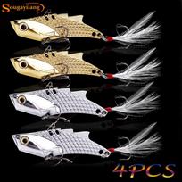 Žvejybos masalas 3d Eyes Metaliniai žvejybos masalai Kabliukai Spinner žvejybos masalai Bass Crankbaits reikmenys kabliukai 4pcs