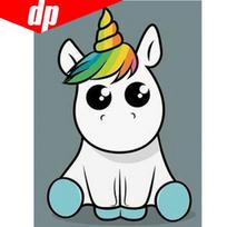 „Pasidaryk pats“ deimantiniai paveikslai Animaciniai filmukai Vienaragis Rankų darbo deimantiniai paveikslai Deimantiniai siuvinėjimai Siuvinėjimas kryželiu 20X30