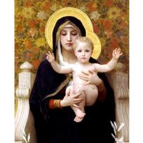 Madonna deimantiniai siuvinėjimo galvosūkiai Deimantiniai paveikslai Kalnų krištolas Siuvinėjimas kryželiu 20X30CM