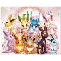 Visas 5D „pasidaryk pats“ deimantinis paveikslas „Pikachu“ šeimos deimantinis siuvinėjimas kryželiu namų dekoras, rankų darbo dovana 25x30cm