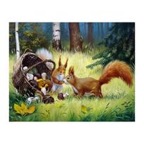 5D „pasidaryk pats“ deimantinis paveikslas „Fox Fruit“ deimantinis siuvinėjimas Siuvinėjimas kryželiu namų dekoras Rankų darbo dovanosjavascript: Round 20x30cm