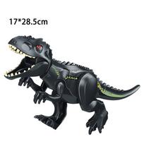 Juodieji Tyrannosaurus Rex statybiniai blokai Dideli dinozaurų modeliai Konstrukciniai blokai Žaislų surinkimas