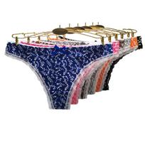 G-String moterims Medvilninės kelnaitės Sexy Ladies String Gėlėtas apatinis trikotažas Kawaii kelnaitės 6 vnt / part. M