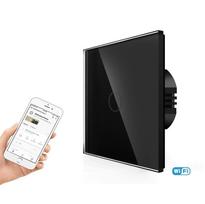 Spring Vienpolis sensorinis jungiklis, nuotolinis valdymas (WIFI), Juodas