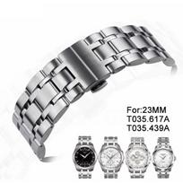 23 mm COUTURIER serija T035617A T035439A T035617 T035439 Nerūdijančio plieno Laikrodžio apyrankės apyrankės Laikrodžio dalys Vyriškos T035 23MM sidabras