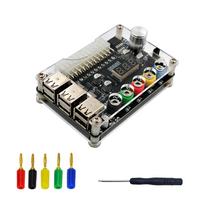 6USB2.0 ATX24P maitinimo šaltinio pertraukimo plokštė, reguliuojama įtampos rankenėlė 3,3 V, 5 V, 12 V; 1,8 V–10,8 V išvesties akrilo dėklas