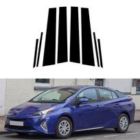 Skirta Toyota Prius 2016 2017 2018 2019 2020 2021 2022 Automobilio statramsčio stulpai Durų langų apdailos dangtelio skydelio lipdukų stilius black