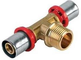 Tdm Brass Presuojamasis trišakis 1660, 26 mm x 3/4", išor. sriegis