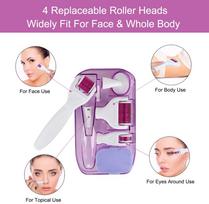 Derma Stamp Mesotherapie Microniddle Roller 6 IN 1 veido ir kūno barzdai Derma Roller Titanium plaukų augimui Mezoroleris dermaroleris