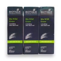 Vyriškas gelis po skutimosi (3 x 120 ml), Bio Wild Grass gelio rinkinys po skutimosi, Biotique 30.9375 black