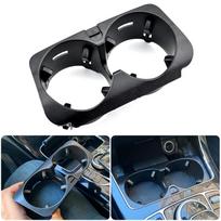 Juodas dvigubas puodelių laikiklis skirtas Mercedes-Benz C180 W205/C205 2015-16 C200 C350 C43 AMG