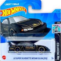 Hot Wheels Mainline Modeliukas LB Super Silhouette Nissan Silvia S15 black short card