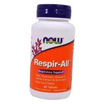 Kvėpavimo palaikymas, Respir-All, Now Foods 60 skirtukas. (71128138) 60tab