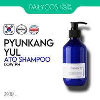 PYUNKANG YUL ATO Wash & Shampoo Blue etiketė jautriai ir trapiai kūdikių odai, sausmedžio gėlė, žemas pH 290 ml