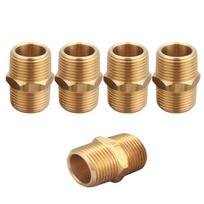 5 vnt žalvario vamzdžio šešiakampio antgalio 3/4 colio vyriško NPT X 3/4 colio vyriško NPT vamzdžio adapterio jungiamosios detalės