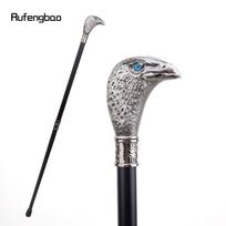 Smulkinta erelio galva su mėlynomis akimis vaikščiojimo lazda Madinga dekoratyvinė lazda Gentleman Elegant Cosplay Cane Knob Crosier 93 cm