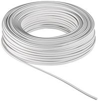 Goobay speaker cable, 2 x 2.5 mm, 25 m, white, on a reel (67751)