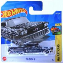 Hot Wheels Mainline Modeliukas 58 Impala grey/white Treasure Hunt TH short card