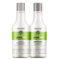 INOAR CicatriFios Duo Kit plauko struktūrą atkuriantis priemonių rinkinys (šampūnas, 500 ml, kondicionierius, 500 ml)