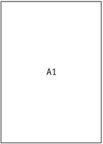 Popierius braižybai , A1, 64 x 90 cm, 170, PPPREK5905824200429