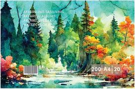 Akvarelės sąsiuvinis , A4, 20 lapų, 200 g/m², PPPSMA4771459697054