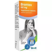 BRONTEX 60 mg šnypščiosios tabletės N10