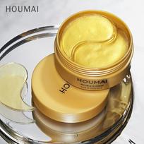 HOUMAI Lady 24K auksinis akių pleistras akių raukšles gerinantis akių priežiūrai drėkinantis akių kaukės pleistras 60pcs auksas