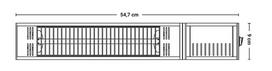 Sunred infraraudonųjų spindulių šildytuvas Fortuna Ultra, 1500W, sieninis, juodas