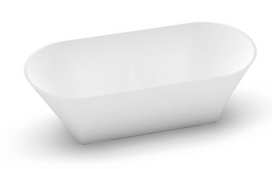 Akmens masės praustuvas Vispool Ornea 4, 750x340mm, baltas