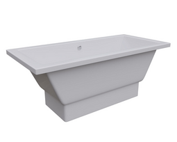 Akmens masės vonia Vispool Nordica 1690x750 mm su paslėptomis kojomis, balta