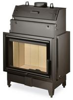 Plieninis židinio ugniakuras su šilumokaičiu ROMOTOP KV HEAT HW2Z01 70.50