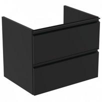 Ideal Standard Tesi pakabinama vonios spintelė 60 cm (600 x 440 x 490), du stalčiai, soft close uždarymas, matinė juoda