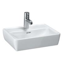 Laufen Pro A praustuvas-dubuo 45 x 34 cm, su 1 anga maišytuvui viduryje su nušlifuota apačia