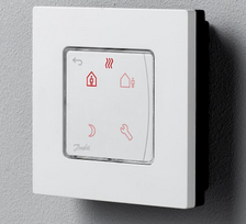 Icon™  su displėjumi, programuojamas, virštinkinis patalpos termostatas 230V/50Hz, temp. ribos 5-35C, 3(1)A/230V AC