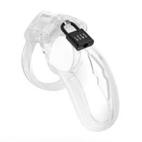 Lockdown Chastity Cage Clear Medium
