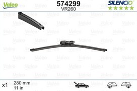 Automobilinis valytuvas VALEO SILENCIO SEAT, VW, SKODA, 280 mm
