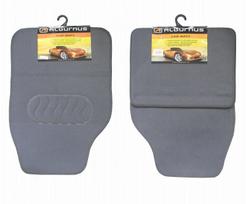 Automobiliniai kilimėliai ALBURNUS, 65 x 41 cm, 44 x 34 cm, medžiaginiai, pilka sp., 4 vnt.