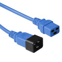 MicroConnect Blue power cable C20 to C19,  0.9 M