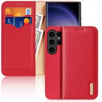 Raudonas atverčiamas dėklas "Dux Ducis Hivo" telefonui Samsung Galaxy S24 Plus