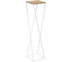 Gėlių stovas 100x24 cm baltas